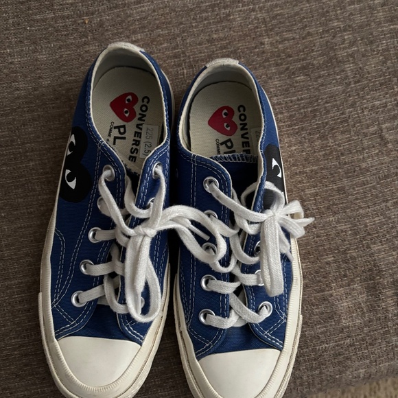 Blue Comme Des Garcon Play x Converse Size 3.5